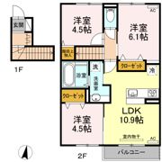 プレミール益城の間取り画像