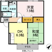 カーサ・フロンティア Aの間取り画像