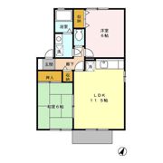 たんぽぽハウス A棟の間取り画像