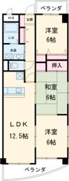 ハイフラッツ213の間取り画像