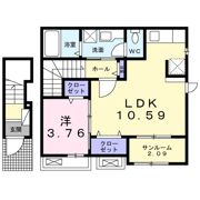 ロジュマン堀之内の間取り画像