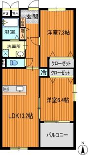 エステート住栄の間取り画像