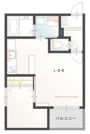 Lien広中新開の間取り画像