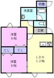 ルトゥニールの間取り画像