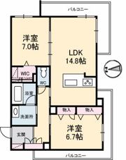 ベレオ杏樹の間取り画像