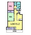 アークフラッツホウゲツの間取り画像