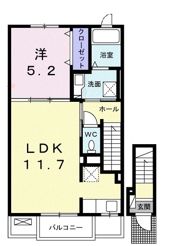 メゾングレーヌ網干新在家Aの間取り画像
