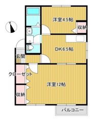 ファミール老松 Aの間取り画像