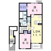 アンジュハイムⅡの間取り画像