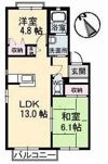 サンライフ東塚 A棟の間取り画像