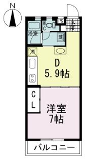 コーラルマンションの間取り画像