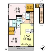 D-roomつかさの間取り画像