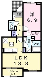 グランハピネス Ⅲの間取り画像