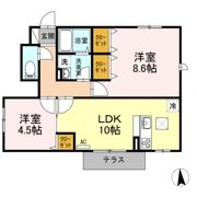 メゾンドレテの間取り画像