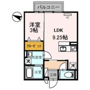 クラインガルテン A棟の間取り画像
