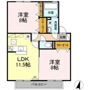 セジュール優の間取り画像