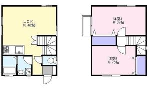 フレンズハウス久慈浜ⅡDの間取り画像