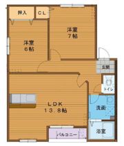 パークメゾン B棟の間取り画像