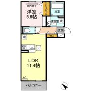 エスポワールヴィラ Aの間取り画像