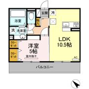 エスポワールヴィラ Bの間取り画像