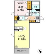 エスポワールヴィラ Bの間取り画像