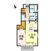 カーサ ポポラーレ Aの間取り画像