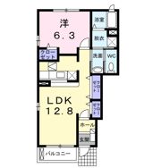 エスポワールヒルAの間取り画像