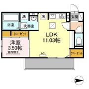 グランカーサはません B棟の間取り画像