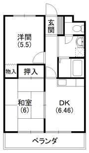 マンション歩の間取り画像