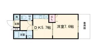 フジパレス貝塚半田Ⅱ番館の間取り画像