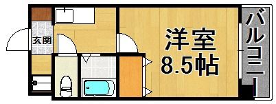 ラフィネ荒江の間取り画像