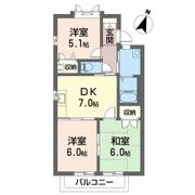 パークヒル津田 A棟の間取り画像
