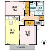 セジュールくれ竹 Aの間取り画像