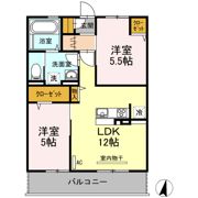 パラディーソ B棟の間取り画像