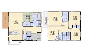 品川貸家向かって右の間取り画像
