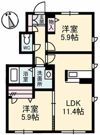 シャーメゾン南町 A棟の間取り画像