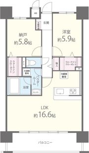 クリスタ京都の間取り画像