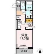 D-room GRACA 中町 WESTの間取り画像