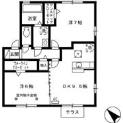 シダーフィールド Cの間取り画像