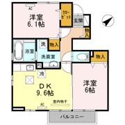 ヴィラ ウィステリア 彦島の間取り画像