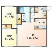 シャイニングWest Field Ⅱ(ウエストフィールドツー)の間取り画像