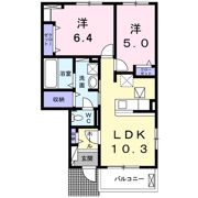 ルピナスコート京田辺の間取り画像
