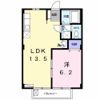 パークヒルズ涼松Bの間取り画像