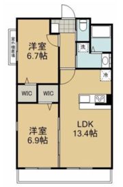 ヴェルクレスト静岡の間取り画像