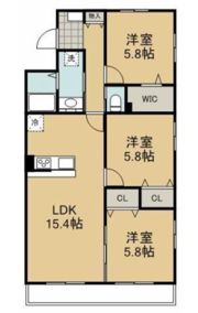 ヴェルクレスト静岡の間取り画像