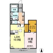 イーストパレス Bの間取り画像