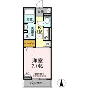 D-room GRACA 中町 WESTの間取り画像