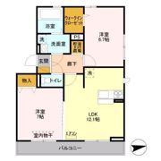 ルーエ Bの間取り画像