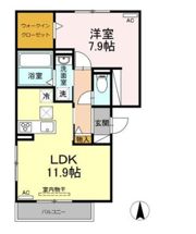 オッツ三蔵子 Aの間取り画像