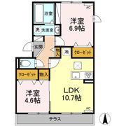 オッツ三蔵子 Bの間取り画像